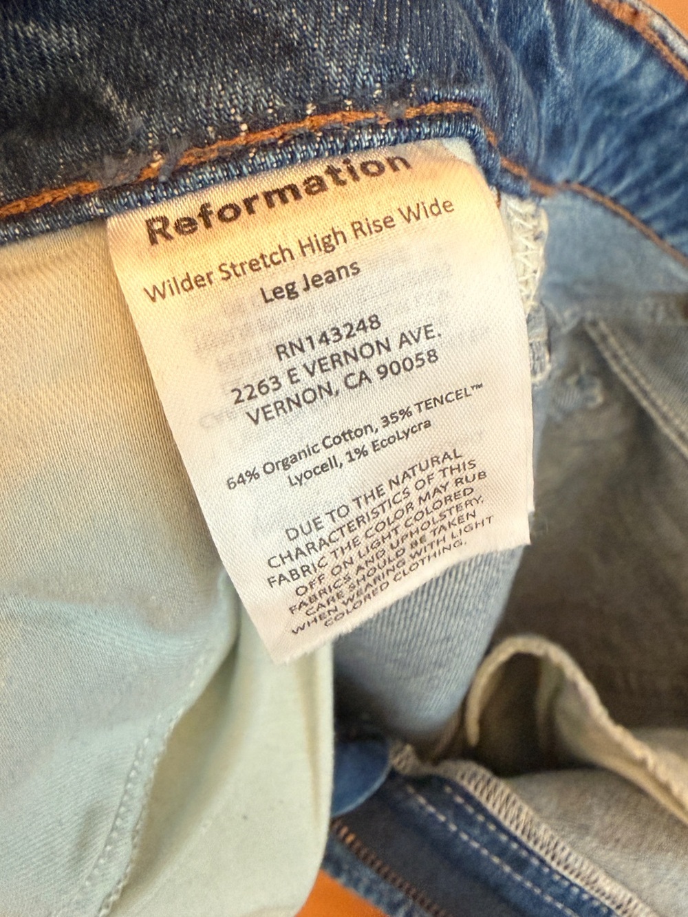 Reformation Wilder High Rise Jean - Picture 3 of 6